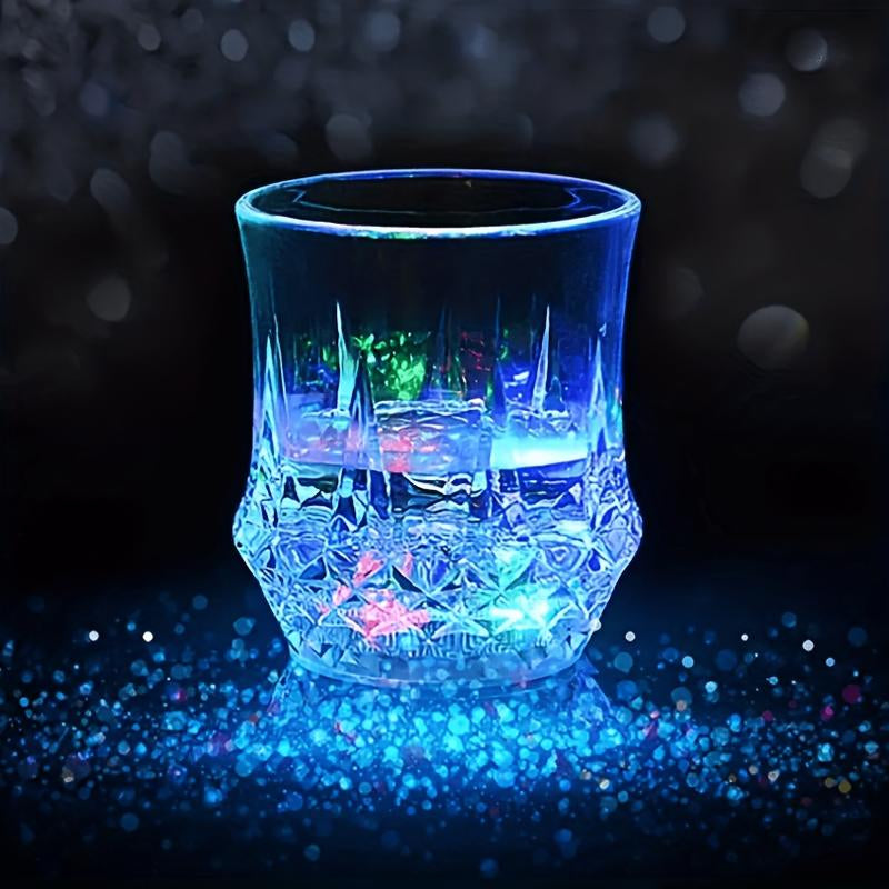 Liquid Activated Flash Crystal Cups Glowing Party Glasses 2/4/6 Pack
