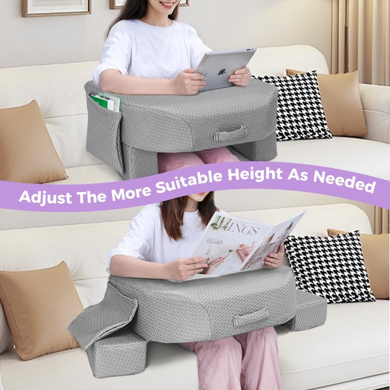 Dark Grey High-Adjustable Reading Pillow