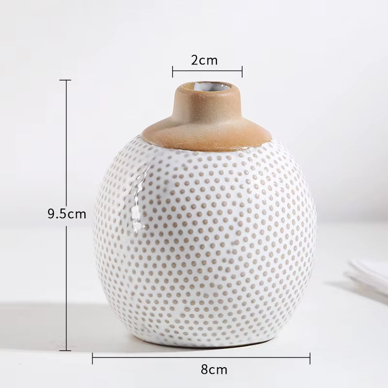 Ceramic Vase Creative Mini Flower Device Aromatherapy Bottle Arts and Crafts Display TV Cabinet Wine Cabinet Decoration