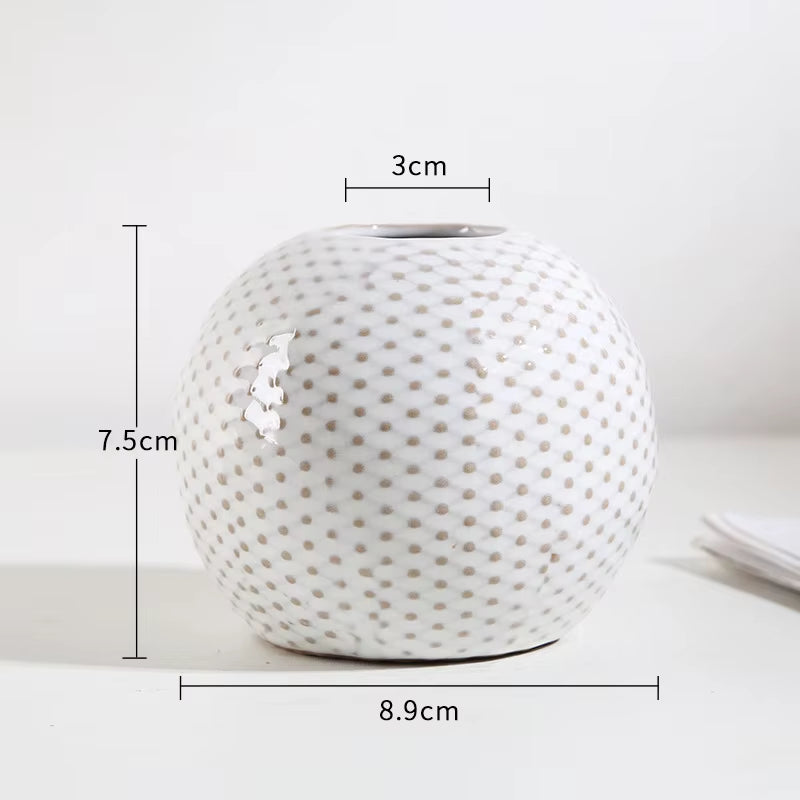 Ceramic Vase Creative Mini Flower Device Aromatherapy Bottle Arts and Crafts Display TV Cabinet Wine Cabinet Decoration