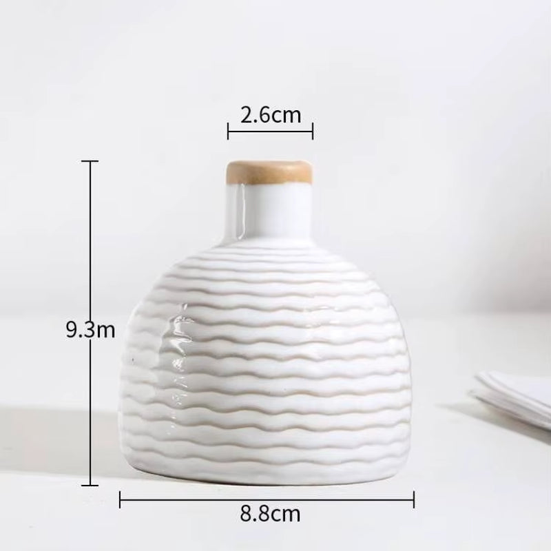 Ceramic Vase Creative Mini Flower Device Aromatherapy Bottle Arts and Crafts Display TV Cabinet Wine Cabinet Decoration