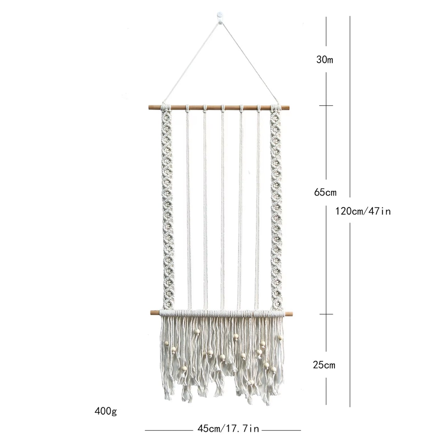 Picture Frames Decoration Hanging Photo Display Boho Macrame Wall Decor Picture Organizer for Teen Girls Cafe Bedroom Women