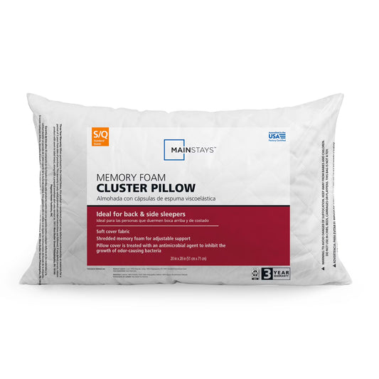 ™ Memory Foam Cluster Bed Pillow, Standard Queen