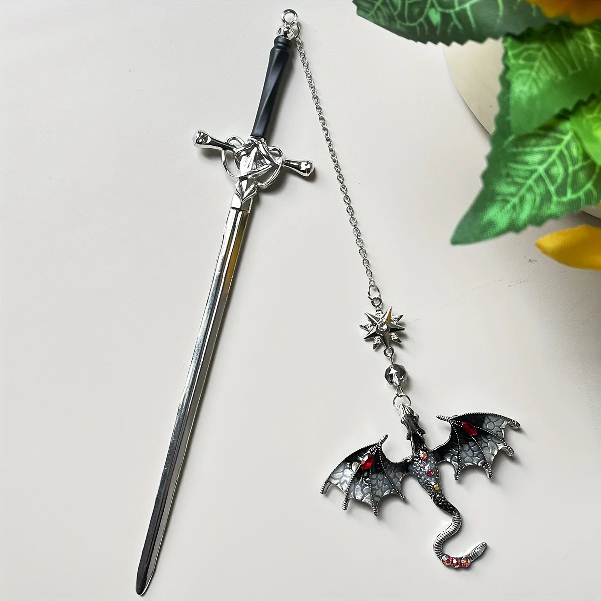 Alloy Sword Dragon Metal Bookmark for Books