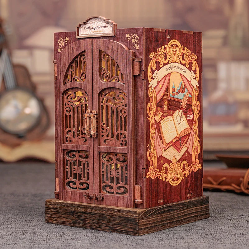 DIY Book Nook ‘Bookshop Memories’ with LED Light Miniature