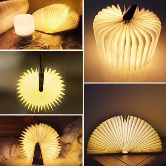 3D Folding Creative LED Night Light with Touch Control