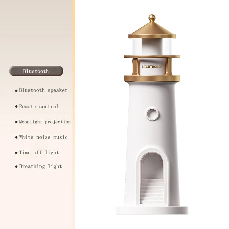 Floating Moon Lamp Projection Lighthouse Lamp – Magnetic Levitating Night Light Home Décor