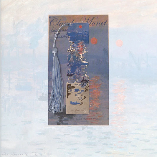 Floral Painting Metal Bookmark Hollowed Brass Book Clip