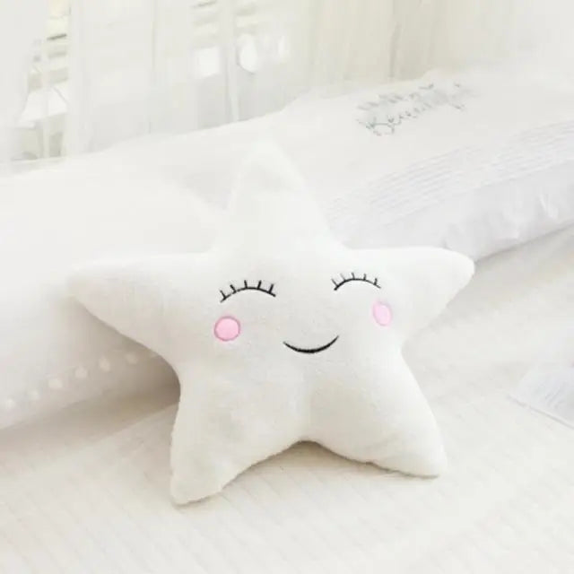 New Stuffed Cloud Moon Star Raindrop Plush Pillow Soft Cushion Toys for Children Baby Kids Girl Christmas Gift Room Car Decor