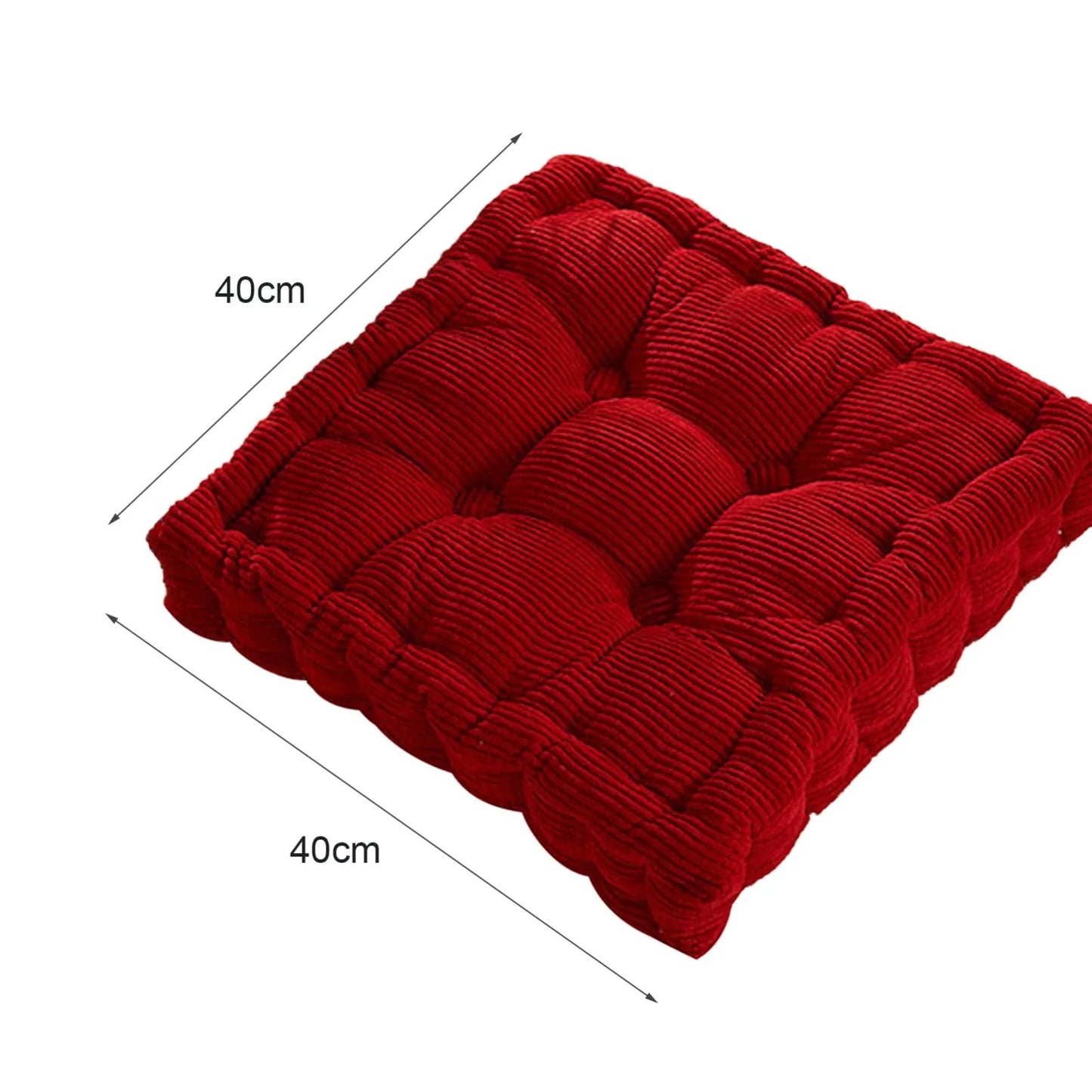 Thicken Square Corncob Tatami Cushion 40x40 cm Comfortable Cotton Seat