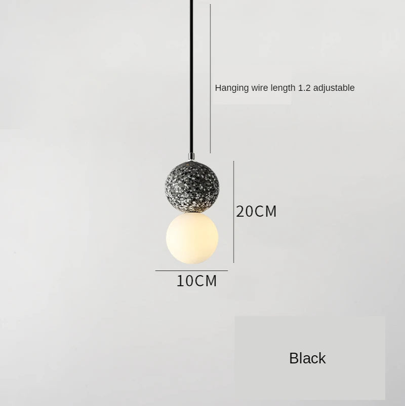 Modern LED Pendant Lights Nordic Glass Living Bedroom Restaurant Kitchen Decor Hanging Lighting Fixtures Indoor Suspension Lamps