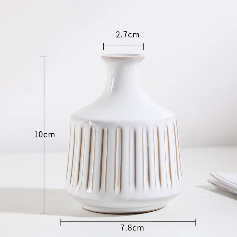 Ceramic Vase Creative Mini Flower Device Aromatherapy Bottle Arts and Crafts Display TV Cabinet Wine Cabinet Decoration