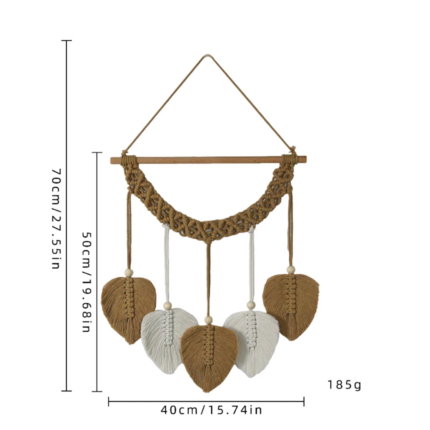 Picture Frames Decoration Hanging Photo Display Boho Macrame Wall Decor Picture Organizer for Teen Girls Cafe Bedroom Women