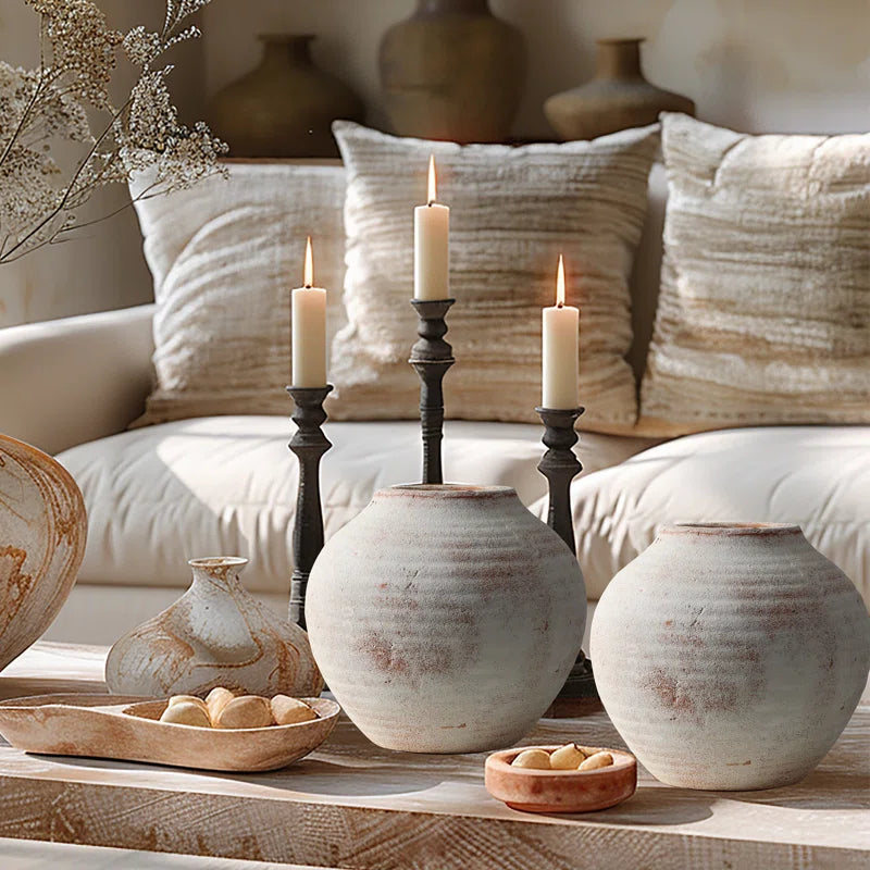 Tova Lainie Handmade Terracotta Table Vase