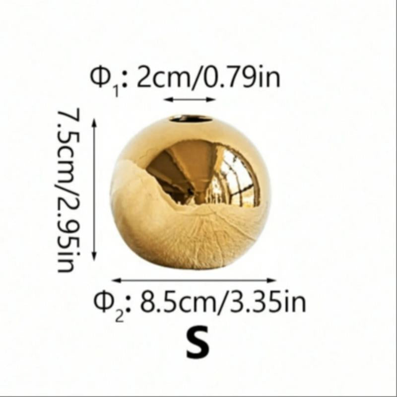 Ball Shaped Ceramic Vase Modern Home Decor