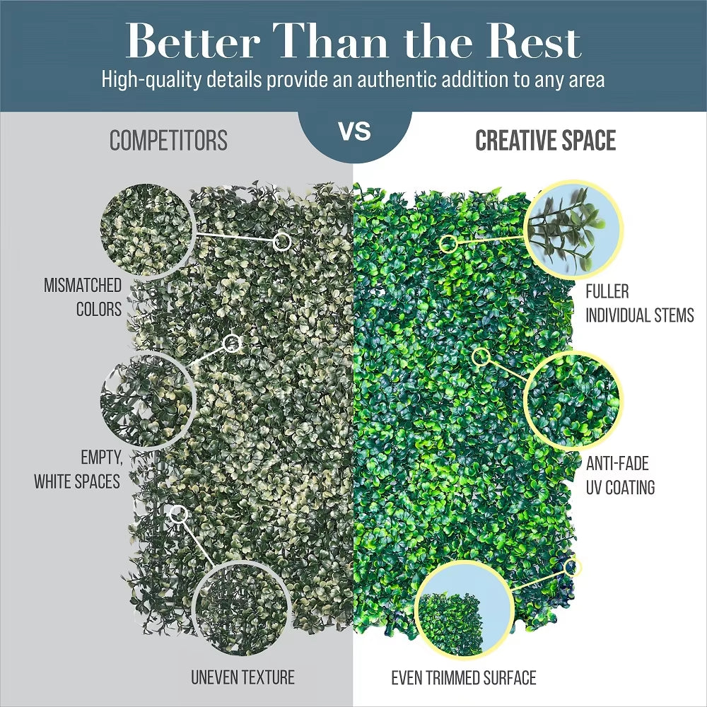 25Cm Artificial Plant Lawn Fake Grass Carpet Backdrop Wall Hanging Eucalyptus Leaf Mat Vegetation for Home Garden Wedding Decor