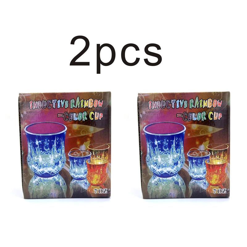 Liquid Activated Flash Crystal Cups Glowing Party Glasses 2/4/6 Pack