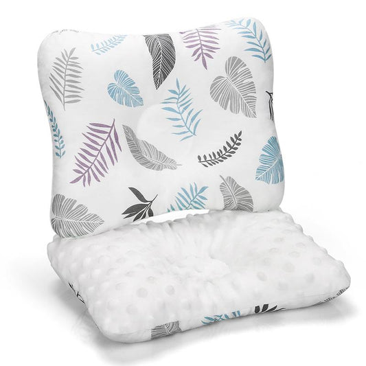 Baby Head Shaping Pillow - Soft Double Sided Anti-Roll Support for Newborns, Flat Head Prevention Function, Anti-Flat Design for Safe Sleeping Nursery Outdoorfun
