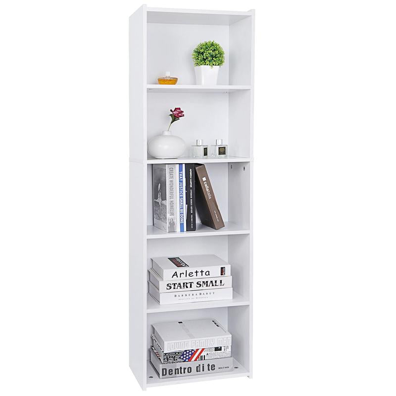 Segawe 5-Tier Bookshelf Bookcase – Multipurpose Storage for Home