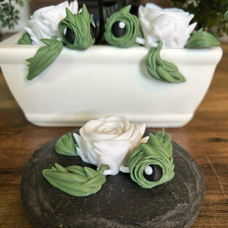 Rose Turtle (3D Printed, Articulating, Decoration)