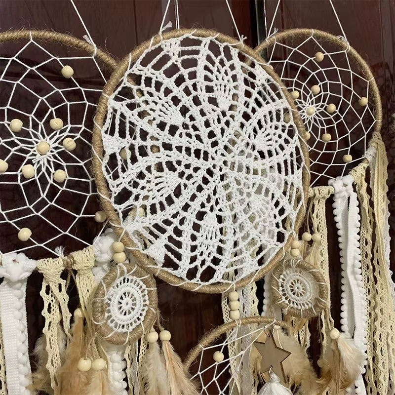 5Pcs/Set Dream Catchers Boho Home Decor Macrame Dream Catchers Wall Hangings Moon Ramadan Baby Nordic Room Kids Nursery Ornament
