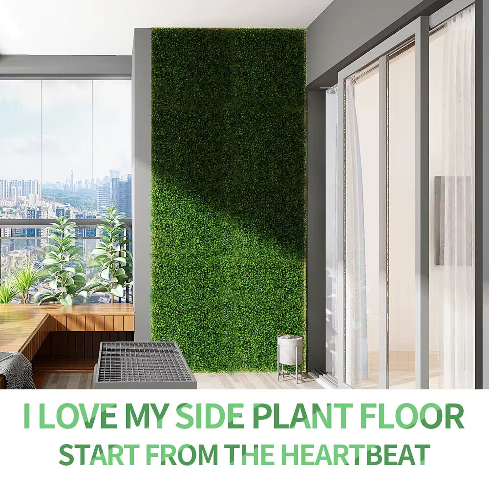 25Cm Artificial Plant Lawn Fake Grass Carpet Backdrop Wall Hanging Eucalyptus Leaf Mat Vegetation for Home Garden Wedding Decor