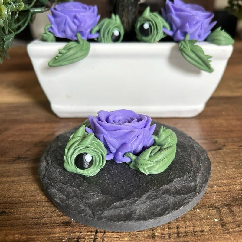 Rose Turtle (3D Printed, Articulating, Decoration)