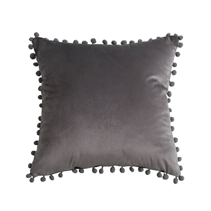 Nordic gray white tufted pillow cover with Moroccan geometric pattern for sofa or bed décor