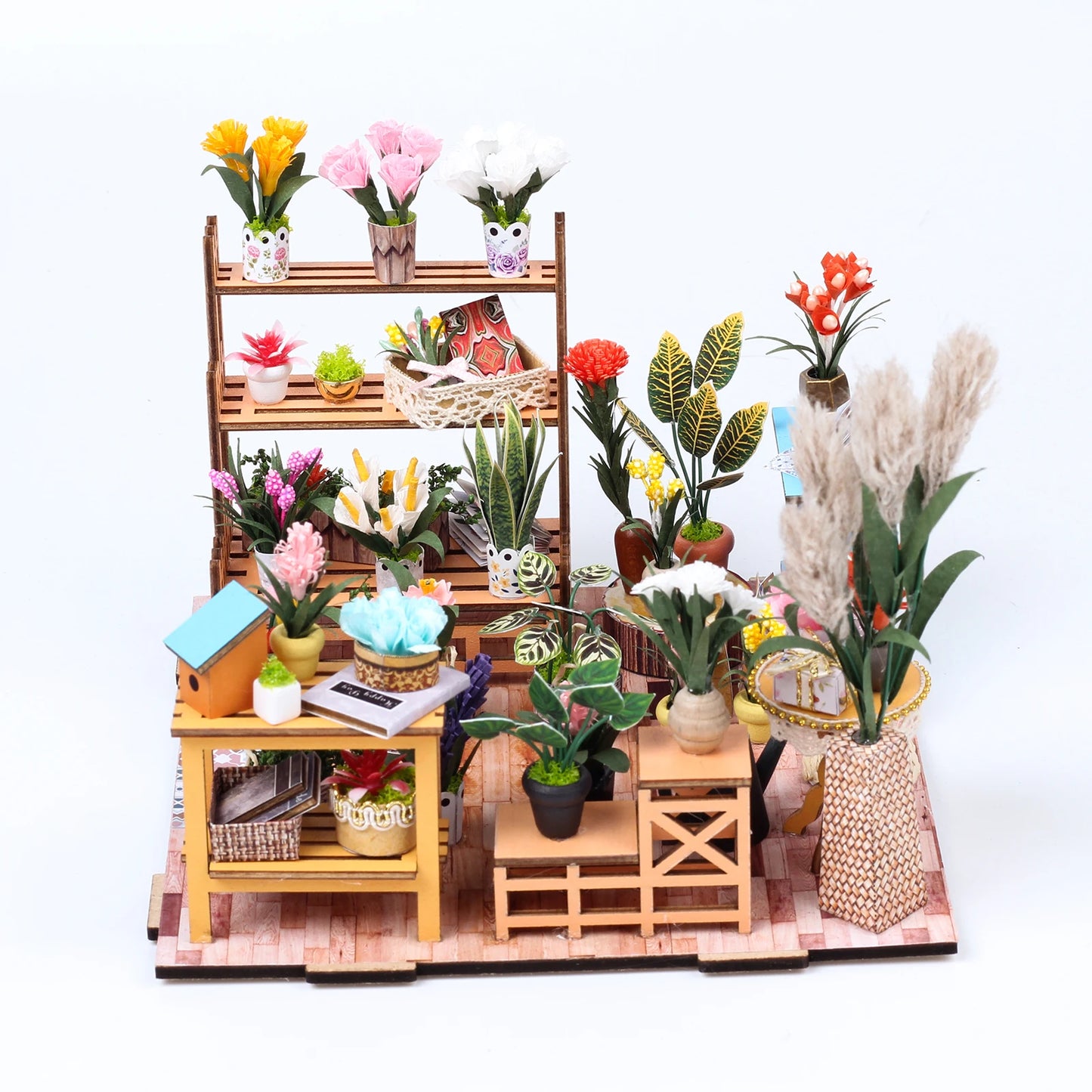 DIY Miniature Garden House Kit with LED Light and Accessories
