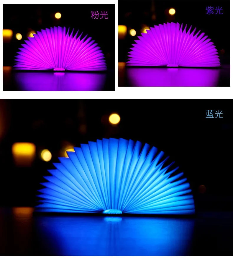 3D Folding Creative LED Night Light with Touch Control