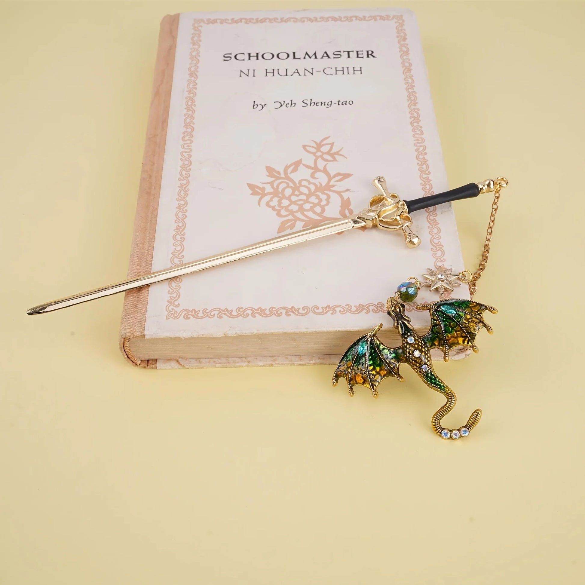 Alloy Sword Dragon Metal Bookmark for Books