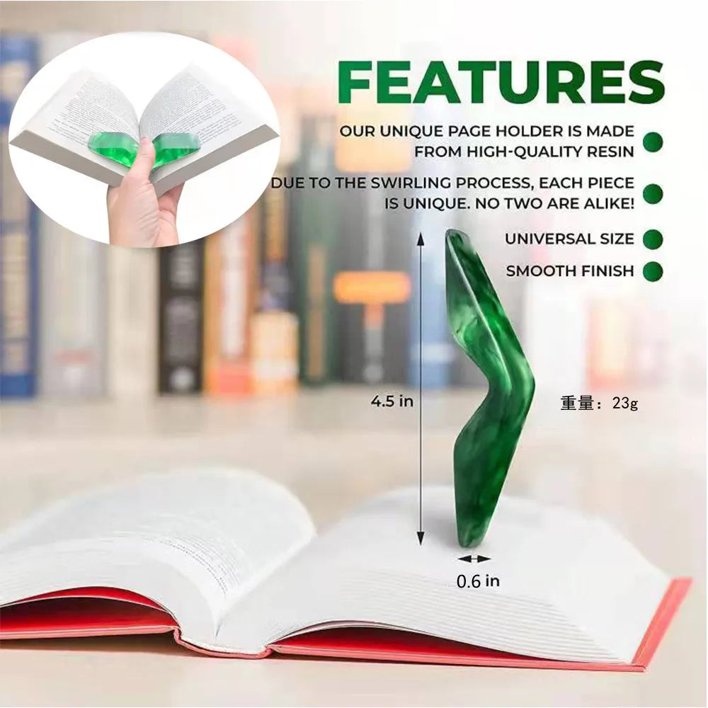 Thumb Book Support Book Page Holder for Hands-Free Reading