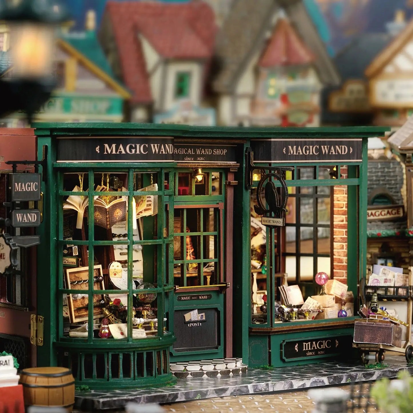 Magic Shop DIY Wooden Dollhouse Miniature Kit – Craft Hobby Collectible