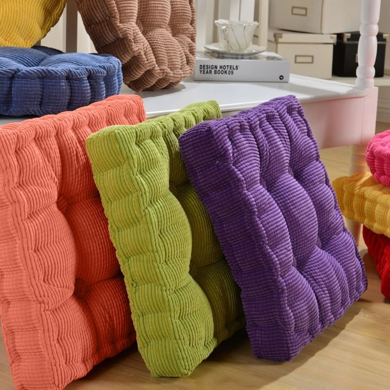 Thicken Square Corncob Tatami Cushion 40x40 cm Comfortable Cotton Seat 