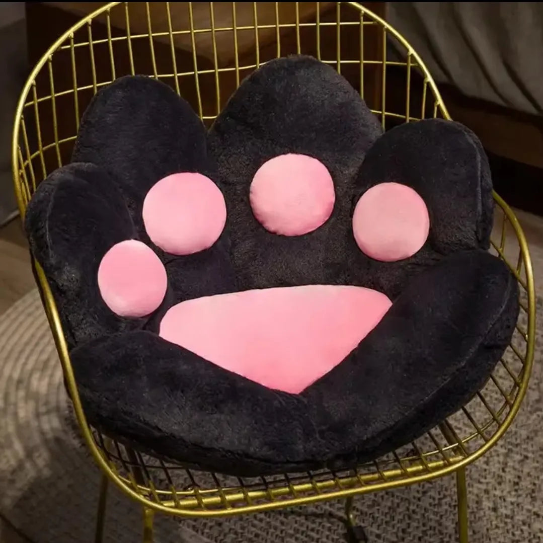 Plush cat paw chair cushion with soft padded design for cozy seating&nbsp;