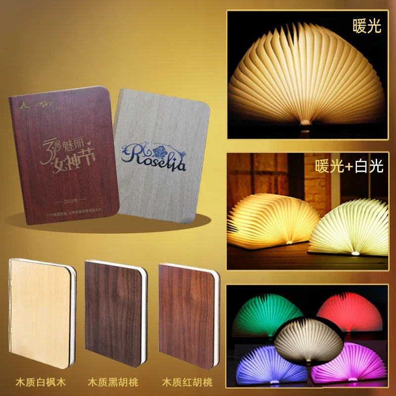 3D Folding Creative LED Night Light with Touch Control