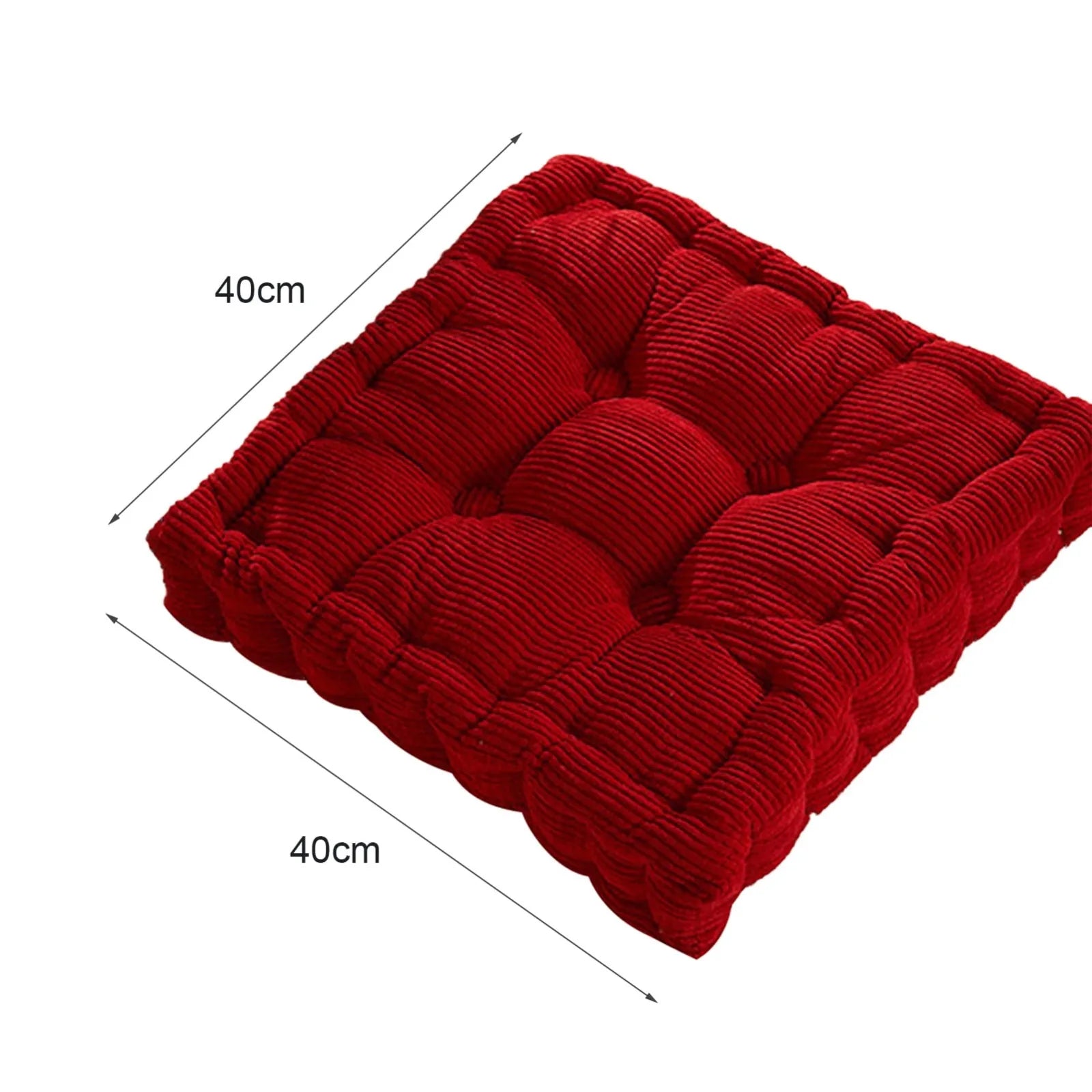 Thicken Square Corncob Tatami Cushion 40x40 cm Comfortable Cotton Seat 