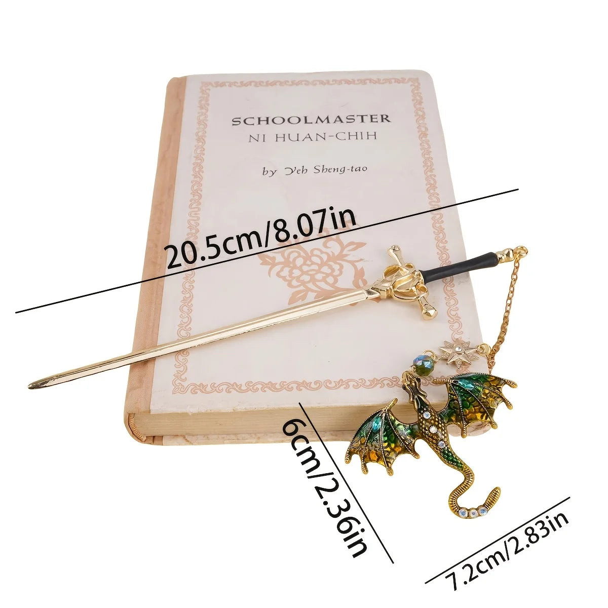 Alloy Sword Dragon Metal Bookmark for Books