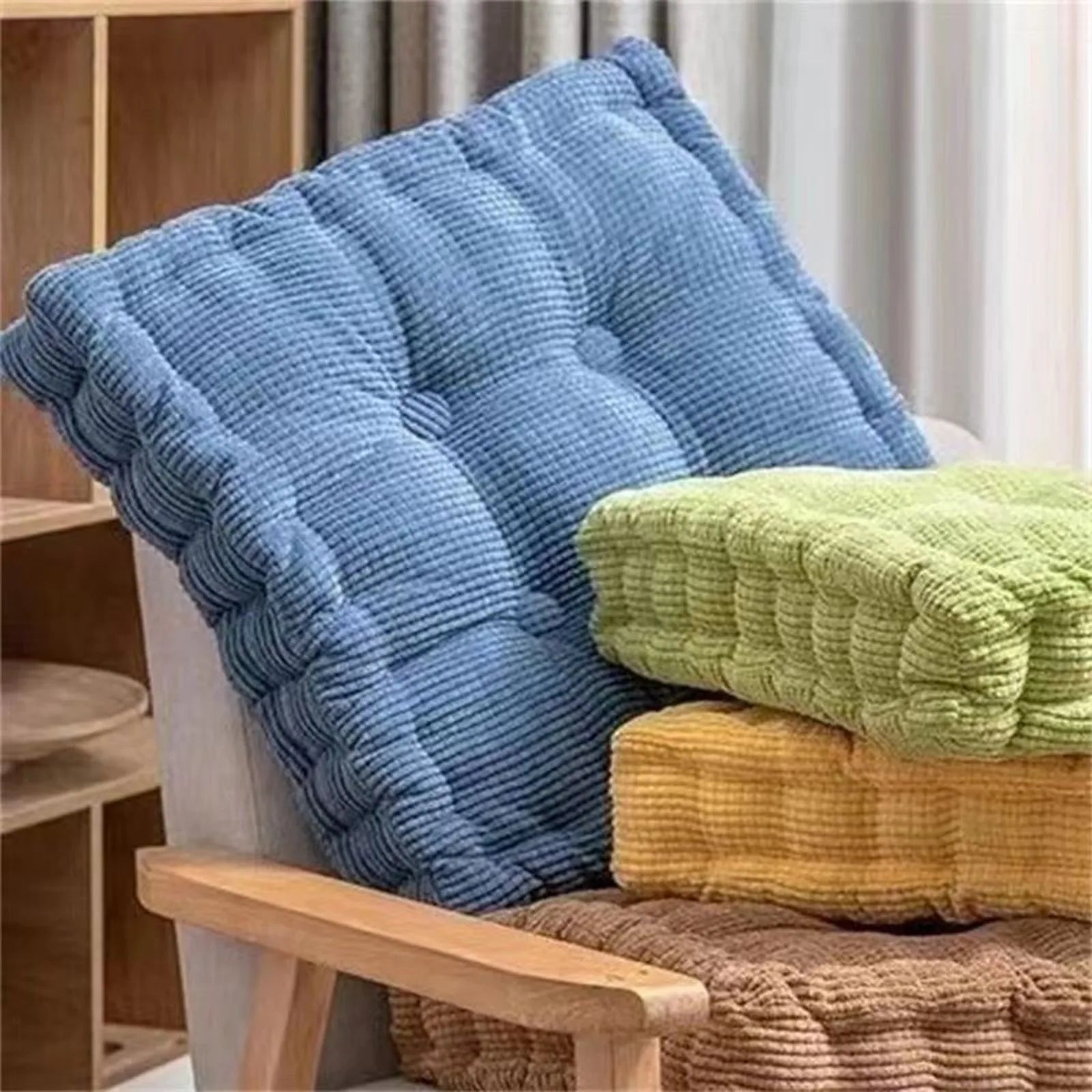Thicken Square Corncob Tatami Cushion 40x40 cm Comfortable Cotton Seat 