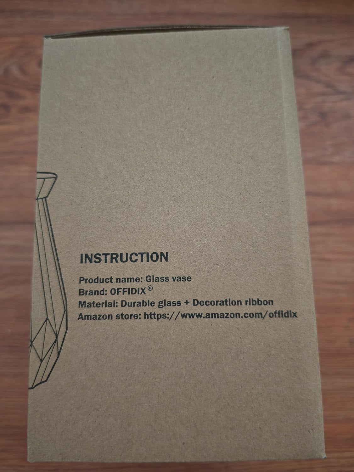 Glass Vase Gradient Multicolor with Geometric Faceted Design Art Decorative Flower Vase for Wedding, Dinning, Bookshelf, Home Decoration or Gift