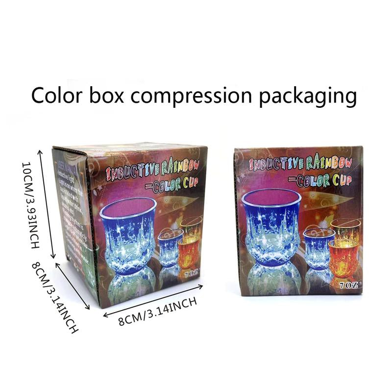 Liquid Activated Flash Crystal Cups Glowing Party Glasses 2/4/6 Pack
