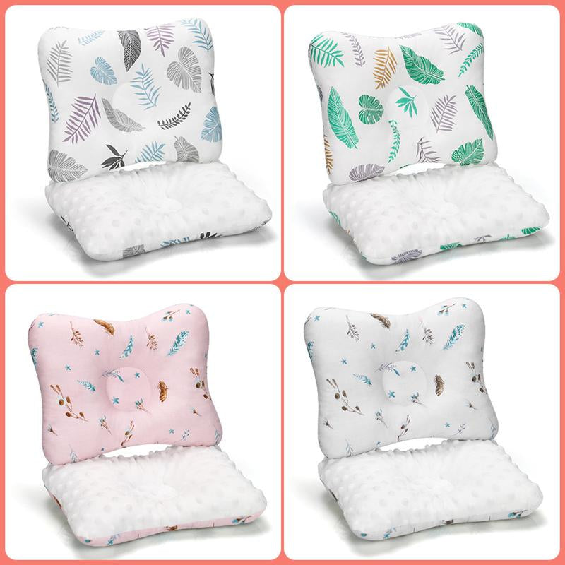 Baby Head Shaping Pillow - Soft Double Sided Anti-Roll Support for Newborns, Flat Head Prevention Function, Anti-Flat Design for Safe Sleeping Nursery Outdoorfun