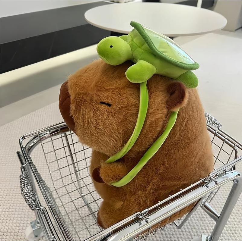 Cute Capybara Anime Fluffy Toy, 1 Count Cute Plush Throw Pillow, Cute Simulation Capybara Stuffed Toy, Summer Capybara Plush Toy, Lovely Plush Gift, Soft and Cuddly Toy for Kids and Adults, Home Decor, Interactive Plush Toys, Bedroom Pillow, Bedroom Decor