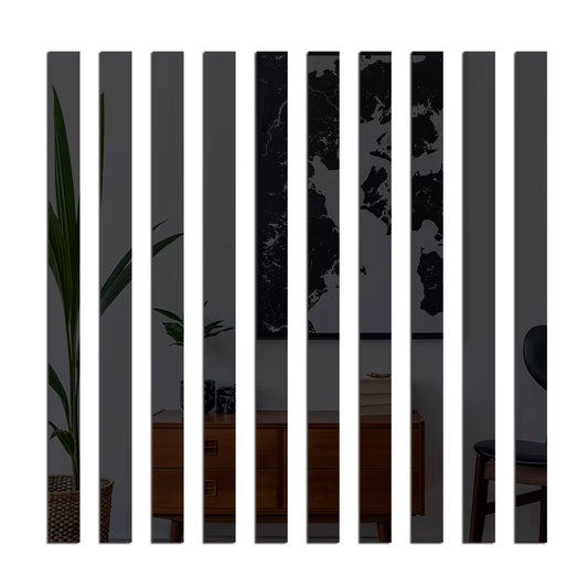 3D Strips Mirror Wall Sticker DIY Mirror Decor Stickers Home Decor Waist Line Ceiling TV Background Art Wall Decoration Stickers